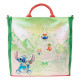 Loungefly Lilo & Stitch - Holiday Tote Pin Trader 13" Faux Leather Tote Bag