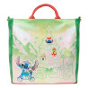 Loungefly Lilo & Stitch - Holiday Tote Pin Trader 13" Faux Leather Tote Bag