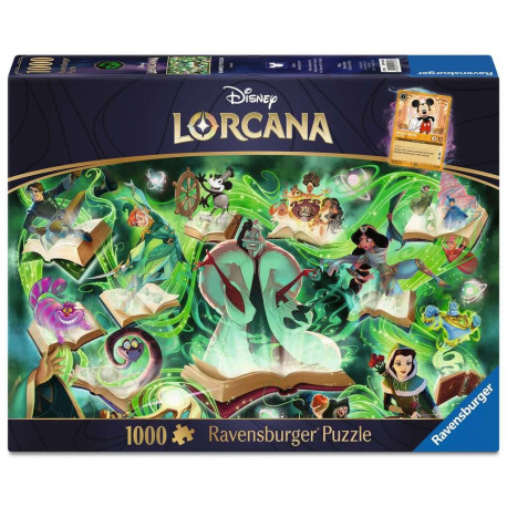 Disney Lorcana Jigsaw Puzzle Glimmers of the Realm: Emerald (1000 pieces)