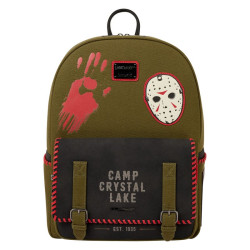 Loungefly Friday The 13th - Camp Crystal Lake Glow-in-the-Dark Canvas 16" Full-Size Backpack
