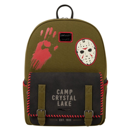 Loungefly Friday The 13th - Camp Crystal Lake Glow-in-the-Dark Canvas 16" Full-Size Backpack