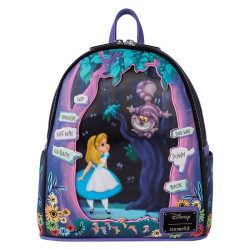 Loungefly Alice in Wonderland (1951) - Lenticular 10" Faux Leather Mini Backpack