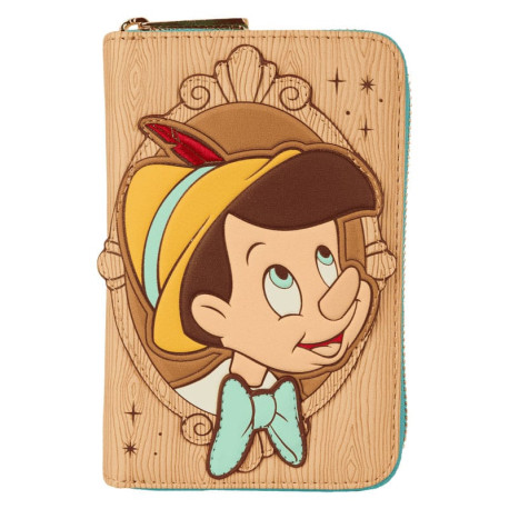 Loungefly Pinocchio (1940) - Cameo 4" Faux Leather Zip-Around Wallet