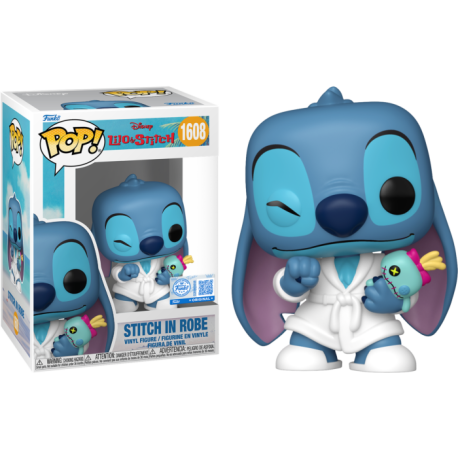 Funko Pop 1608 Stitch in Robe (Excl.), Lilo & Stitch