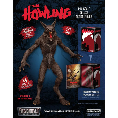 The Howling Deluxe Action Figure 1/12 Werewolf 19 cm