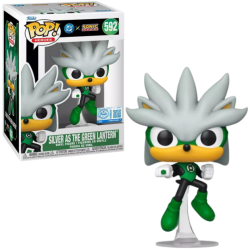 Funko Pop 592 Silver as Green Lantern, Sonic The Hedgehog