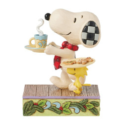 Jim Shore - Santa's Sweet Surprise (Snoopy & Woodstock Cookies For Santa