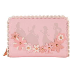Loungefly Disney Princess - Floral Lace 4" Faux Leather Zip-Around Wallet