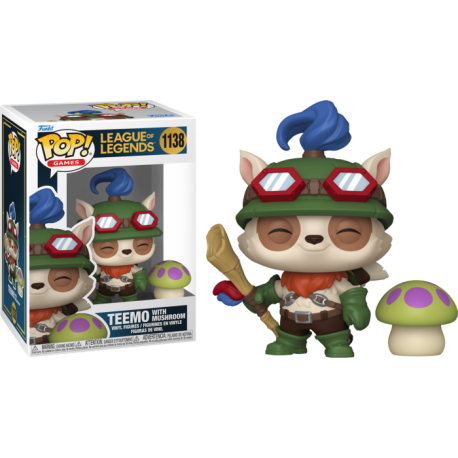 Funko Pop 1138 Teemo with Mushroom, League Of Legends
