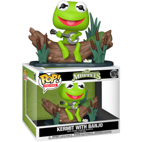 Funko Pop 1673 Kermit with Banjo (Deluxe), The Muppets