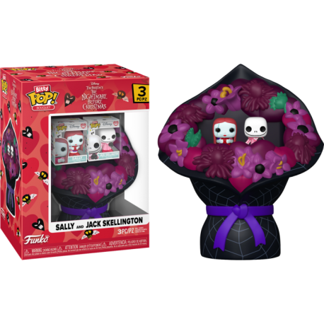 The Nightmare Before Christmas - Sally & Jack Skellington Valentine Bitty Pop! Bouquet Vinyl Figure