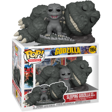 Funko Pop 1954 Sleeping Godzilla with Minilla (Super Sized), Godzilla