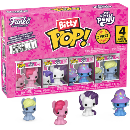 My Little Pony - Pinky Pie, Rarity, Trixie & Derpy Bitty Pop! Vinyl Figure 4-Pack