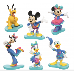 Disney Mickey Mouse and Friends Disneyland 70th Anniversary Figurine Playset