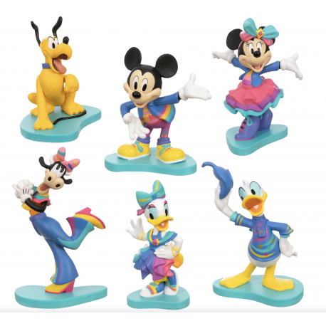 Disney Mickey Mouse and Friends Disneyland 70th Anniversary Figurine Playset