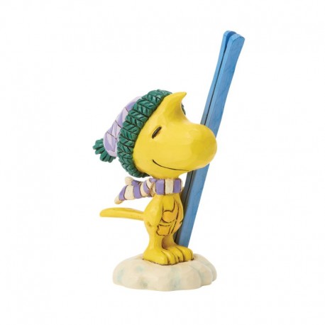 Pre-Order Woodstock With Ski's Mini - Peanuts By Jim Shore