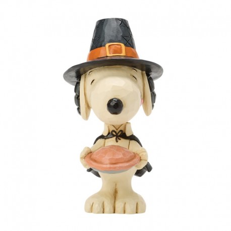 Pre-Order Snoopy With Pumpkin Pie Mini Peanuts By Jim Shore