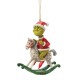 Pre-Order The Grinch On Rocking Horse Hanging Ornament - The Grinch By Jim Shore