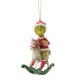 Pre-Order The Grinch On Rocking Horse Hanging Ornament - The Grinch By Jim Shore