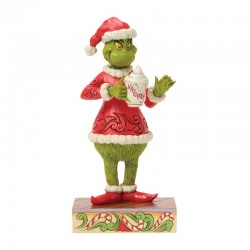 Pre-Order Grinch With Hot Chocolate Mug - The Grinch By Jim Shore
