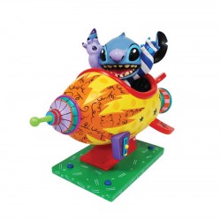 Pre-Order Stitch Rocket Ship Figurine By Disney Britto