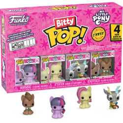 My Little Pony - Twilight Sparkle, Fluttershy, Discord & Dr. Hooves Bitty Pop! Vinyl Figure 4-Pack
