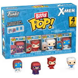 X-Men - Magneto, Scarlet Witch, Quicksilver & Mystique Bitty Pop! Vinyl Figure 4-Pack