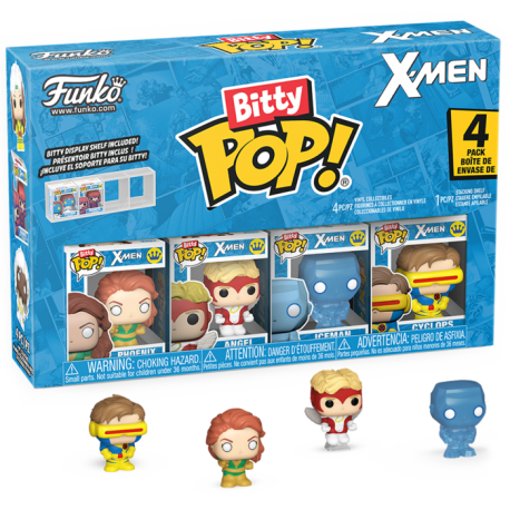 X-Men - Phoenix, Angel, Iceman & Cyclops Bitty Pop! Vinyl Figure 4-Pack