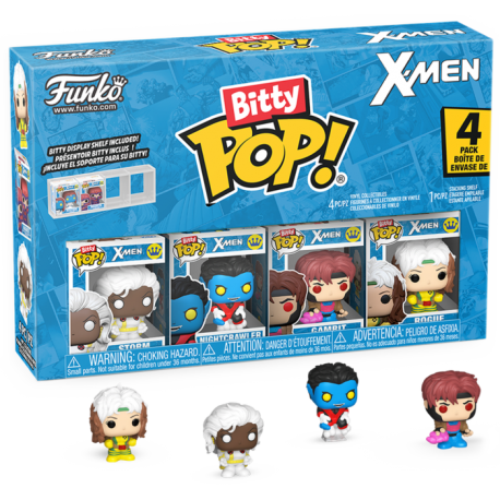 X-Men - Rogue, Nightcrawler, Gambit & Storm Bitty Pop! Vinyl Figure 4-Pack