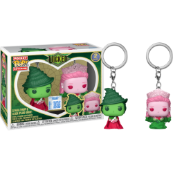 Wicked (2024) - Elphaba Thropp & Glinda Upland (Ombre) Pocket Pop! Keychain 2-Pack
