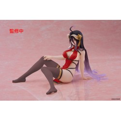 Overlord PVC Statue Desktop Cute Figure Albedo Chinese Dress Ver. Renewal 13 cm