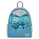 Loungefly Frozen - Elsa Glitter Sequin Cosplay 10" Faux Leather Mini Backpack