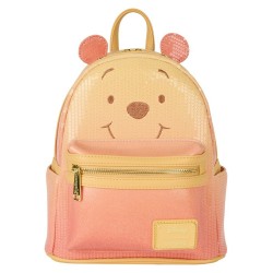 Loungefly Winnie the Pooh - Cosplay Sequin & Glitter 10" Faux Leather Mini Backpack
