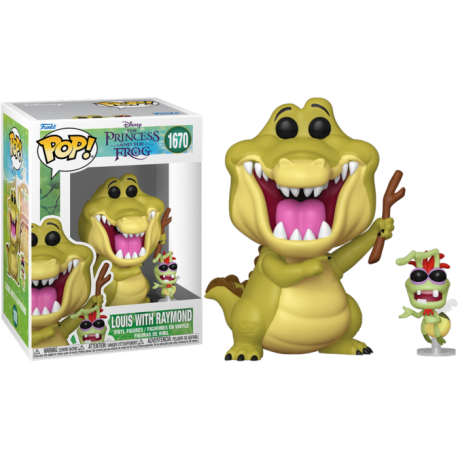 Funko Pop 1670 Louis with Raymond, The Princess and the Frog