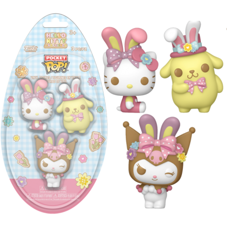 Hello Kitty & Friends - Bunny Ears Pocket Pop! Vinyl Figure 3-Pack