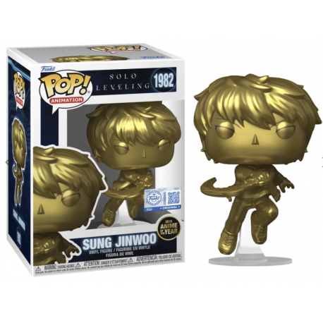 Funko Pop 1982 Sung Jonwoo (Gold)(Special Edition), Solo Leveling