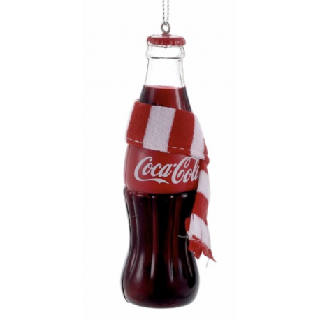 Coca Cola Bottle with Scarf Ornament