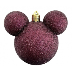 Disney - Mickey Mouse Ear Bauble (Bordeaux)