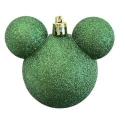 Disney - Mickey Mouse Ear Bauble (Dark Green)