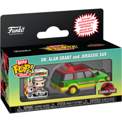 Jurassic Park - Dr. Alan Grant & Jurassic SUV Bitty Pop! Ride Vinyl Figure