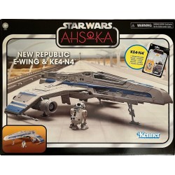 Star Wars: Ahsoka Vintage Collection Vehicle New Republic E-Wing & KE4-N4