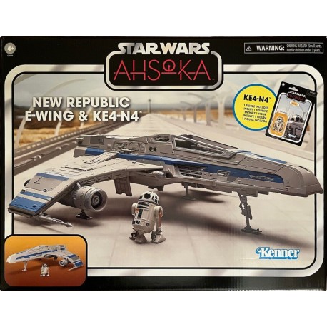 Star Wars: Ahsoka Vintage Collection Vehicle New Republic E-Wing & KE4-N4