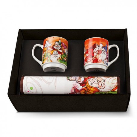 Disney 7 Dwarfs Gift Set: 2 Mugs + 2 Placemats