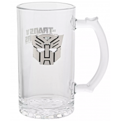 Transformers Autobot Icon Glass Tankard