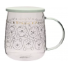 Disney Classic Collectable Glass Mug With Lid - Winnie