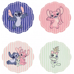 Disney Stitch - Set Of 4 Ceramic Coasters