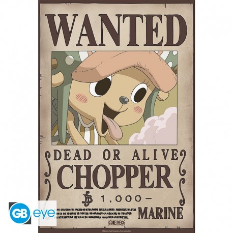 One Piece - Poster Chibi 52x38 - Wanted Chopper Wano (N921)