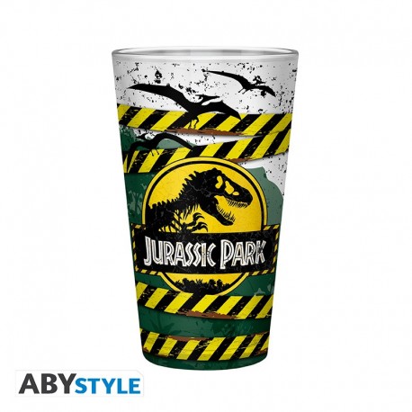 Jurassic Park - Large Glass - 400ml -Danger High Voltage