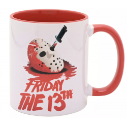 Friday 13th Mok Red Inside 11oz - Jason Mask