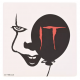 IT Square Onderzetter - Pennywise Face and Balloon